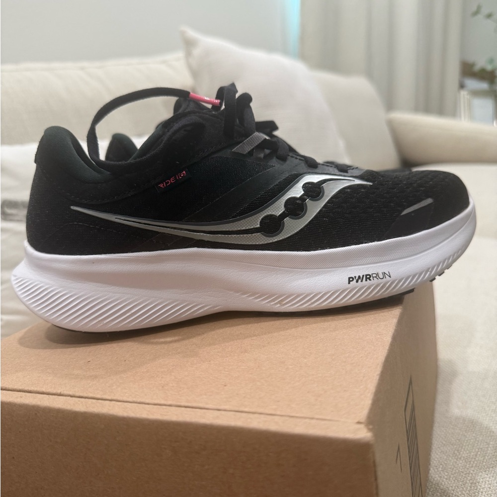 Saucony Black and White Athletic Shoes